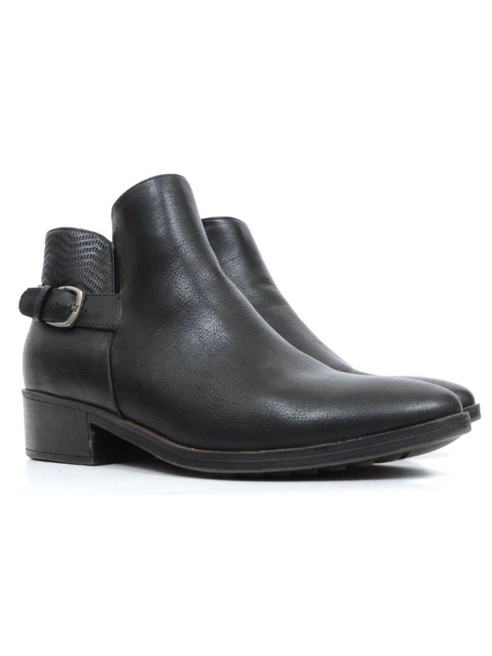 Baretraps Marconi Womens 9 Black Vegan‎ Leather Dressy Ankle Boots Moto Biker